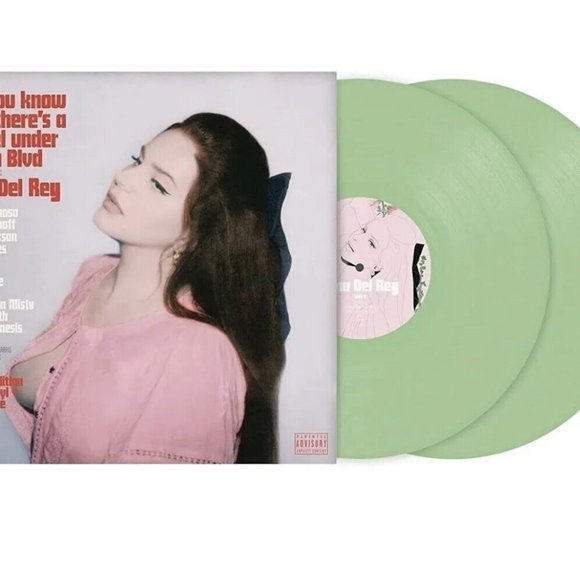 Lana Del Rey Did You Know That There's A Tunnel 2-LP ~ Indie Lt Green +Alt Cover - Picture 1 of 3